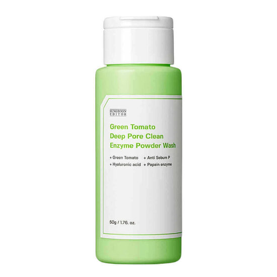 Энзимная пудра для очищения пор Sungboon Editor Green Tomato Deep Pore Clean Enzyme Powder Wash